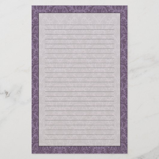 Papeterie Papier peint violet de luxe (Devant)