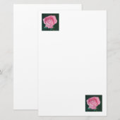 Papeterie Papier Pétales Roses (Devant / Derrière)