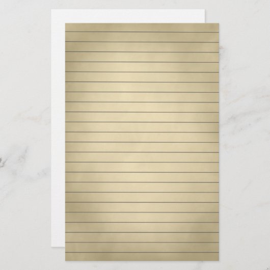 Papeterie Papier rayé dans le brun sale (Devant / Derrière)