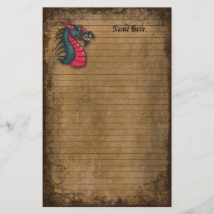 Papeterie Papier rayé par cru Brown de dragon