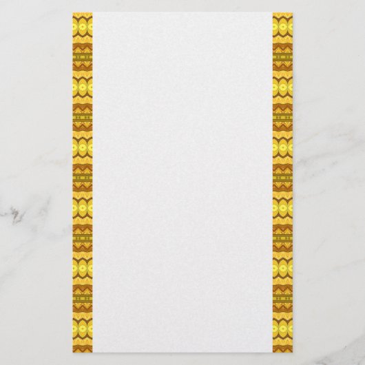 Papeterie Papier rayures jaune vif (Devant)