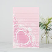 Papeterie papier recouvert de papier mariage rose pâle (Debout devant)