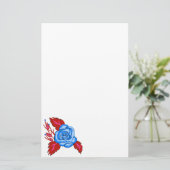 Papeterie Papier Rose bleu (Debout devant)