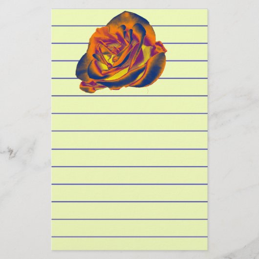Papeterie Papier Rose orange (Devant)