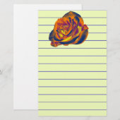 Papeterie Papier Rose orange (Devant / Derrière)