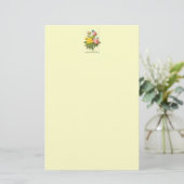 Papeterie Papier Rose Vintage rose jaune (Debout devant)
