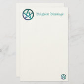 Papeterie Papier stationnaire du Pentacle des bénédictions l (Devant / Derrière)