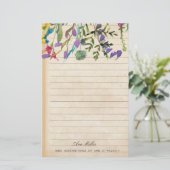 Papeterie Papier stationnaire Floral vintage (Debout devant)