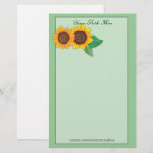 Papeterie Papier tournesol (Devant / Derrière)