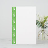Papeterie Papier Trombone Vert (Debout devant)
