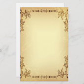 Papeterie Papier vieilli Vintage rétro (Devant / Derrière)