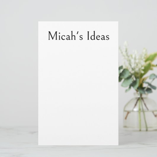 Papeterie Papier vierge pour écrire des idées de notes et li (Debout devant)