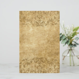 Papeterie Papier Vintage Brown parchemin et vignes Papier à
