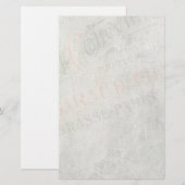 Papeterie Papier Vintage défraîchi Collage publicitaire pari (Devant / Derrière)