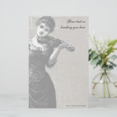 Papeterie Papier violoniste vintage (Debout devant)