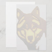 Papeterie Papier Wolf 1 (Devant / Derrière)