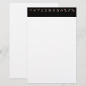 Papeterie Papier Zodiac (Devant / Derrière)
