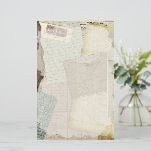 Papeterie Papiers anciens vintages (Debout devant)