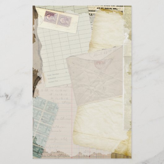 Papeterie Papiers anciens vintages (Devant)