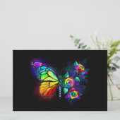 Papeterie Papillon arc-en-ciel (Debout devant)