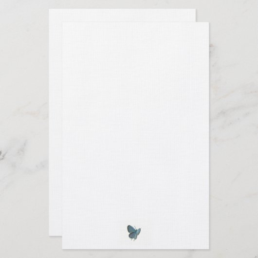 Papeterie Papillon bleu à queue orientale (Devant / Derrière)