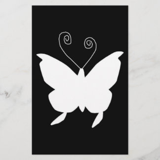 Papeterie Papillon de diva dans le blanc