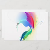 Papeterie Papillon de peinture Abstrait (Devant / Derrière)