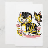 Papeterie Papillon & Kitten (Devant / Derrière)