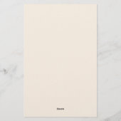 Papeterie Papillon pourpre Papier à lettres florales et à ba (Dos)