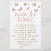 Papeterie Papillon rose préférerait-elle Fête des mariées je (Devant)