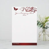 Papeterie Papillon rouge (Debout devant)