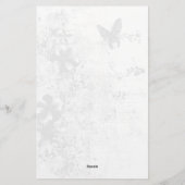 Papeterie Papillon Shabby Chic Noir & Blanc (Dos)