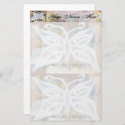 Papeterie Papillon stationnaire (Devant / Derrière)