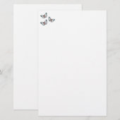 Papeterie Papillons Bleus (Devant / Derrière)