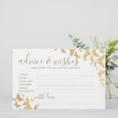 Papeterie Papillons d'or Conseils jeu M. Mme Fête des mariée (Debout devant)