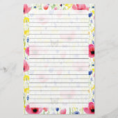 Papeterie Papillons et fleurs (Devant)