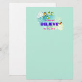 Papeterie Papillons et fleurs avec citation magique (Devant / Derrière)