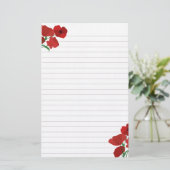 Papeterie Papillons rouges liés (Debout devant)