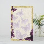 Papeterie Papillons royaux (violets) (Debout devant)