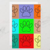 Papeterie Paquets De Chiots Mignons En Carré (Devant / Derrière)