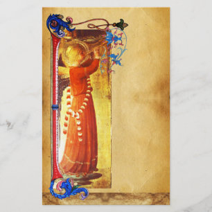 PAPETERIE PARCHEMENT FLORAL D'ANGEL DE NOËL MUSICAL