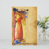 PAPETERIE PARCHEMENT FLORAL DE L'ANGE DE NOËL (Debout devant)