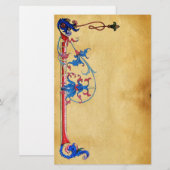 PAPETERIE PARCHEMENT FLORENTIEL ANTIQUE (Devant / Derrière)