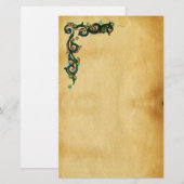 PAPETERIE PARCHEMENT FLORENTIEL ANTIQUE (Devant / Derrière)