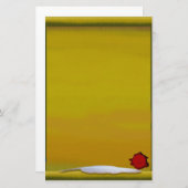 Papeterie Parchemin avec la cannette et le joint rouge de (Devant / Derrière)