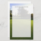 Papeterie Parcours de golf vert à Dawn (Devant / Derrière)