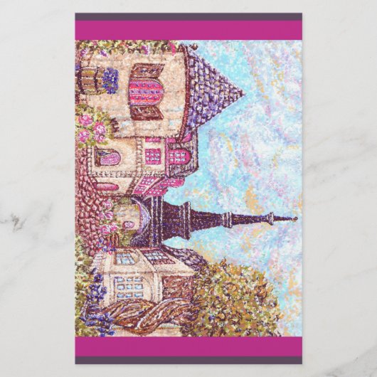 Papeterie Paris Eiffel Towe location pointillisme paysagiste (Devant)