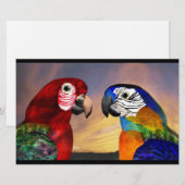 Papeterie PARROS HYPER / ARA ROUGE ET BLEU, noir (Devant / Derrière)