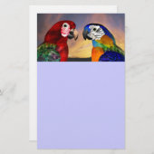 PAPETERIE PARROS HYPER / ARBRE ROUGE ET BLEU (Devant / Derrière)