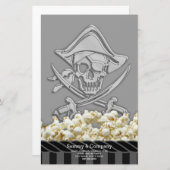 Papeterie Parti pirate personnalisé (Devant / Derrière)